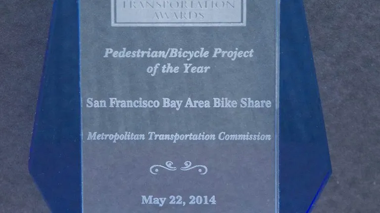 Bay Area Bike Share is one of five MTC-sponsored projects that picked up CTF awards this year. 