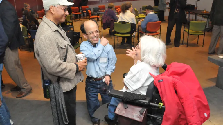An event at the Ed Roberts Campus for older adults and people with disabilities.