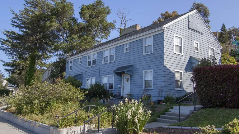 A suburban home.