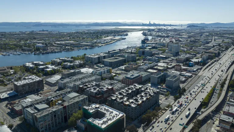 Aerial over Oakland.