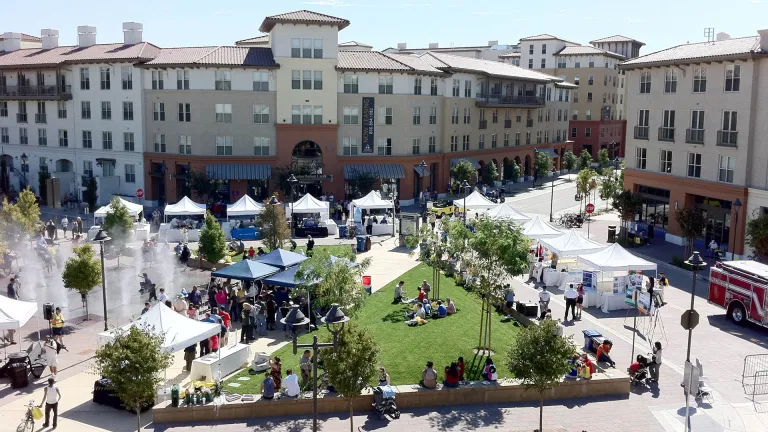 Contra Costa BART town square.