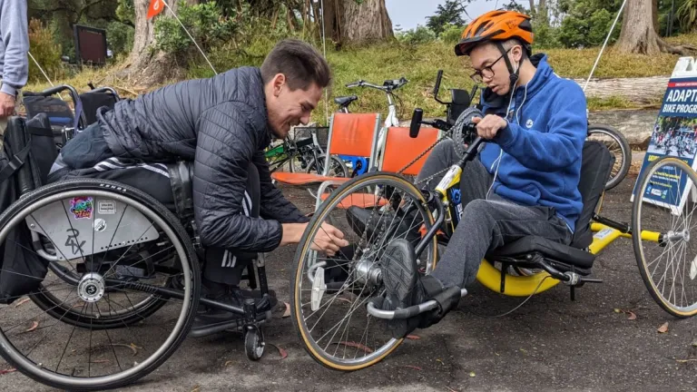 Adaptive cycling in Golden Gate Park, San Francisco.
