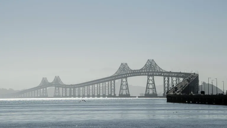 The Richmond-San Rafael Bridge.