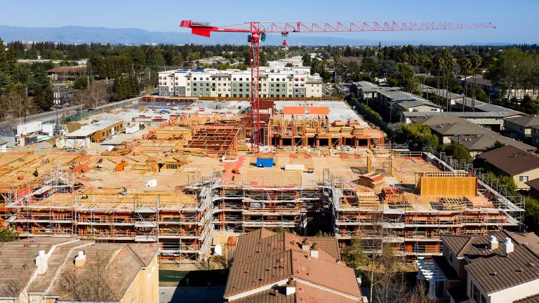 Aerial of housing construction in the south bay.