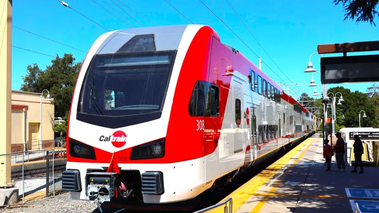 Caltrain electric cars