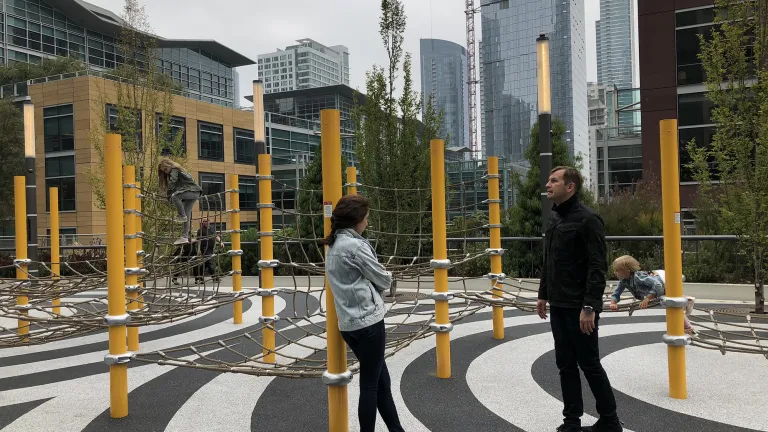 Photo of Salesforce Transit Center roof park level