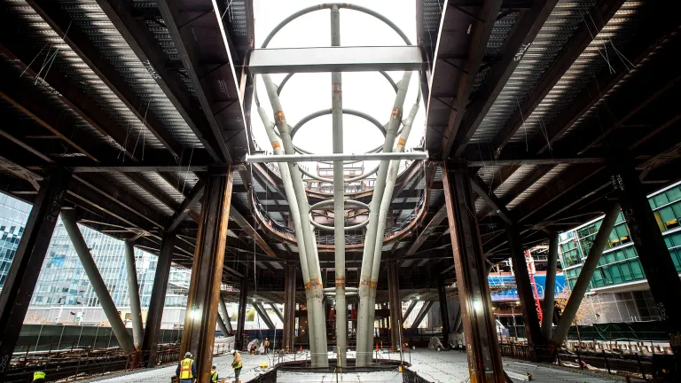 The Light Column, a central feature of the Transbay Terminal