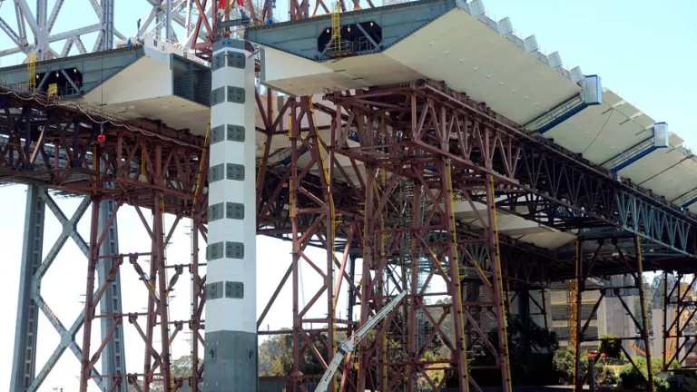 Bridge being built