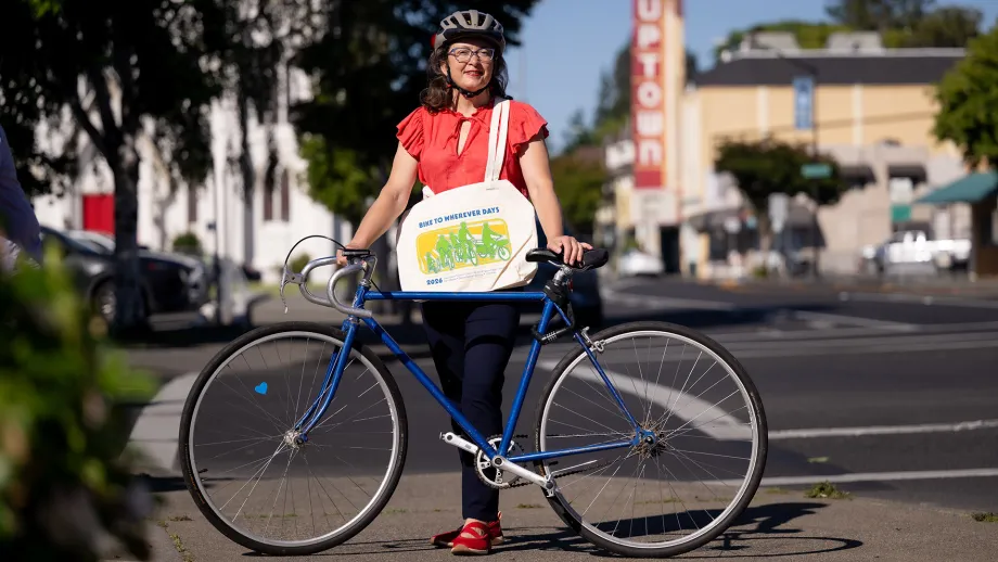 MTC Commissioner Amber Manfree on Bike to Wherever Days 2026.