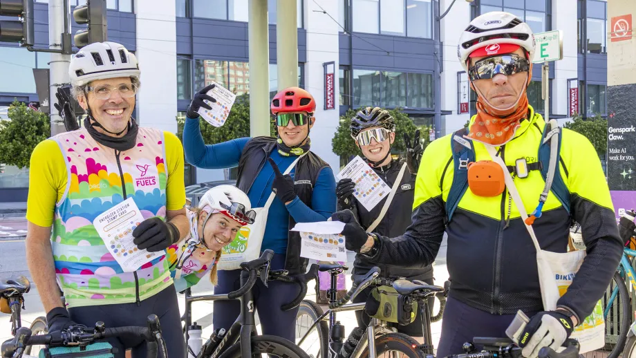 Cyclists participating in the BTWD challenge on Bike to Wherever Days 2026.