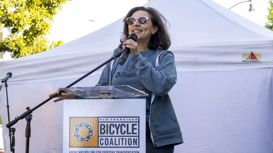 MTC Commissioner Myrna Melgar on Bike to Wherever Days 2026.