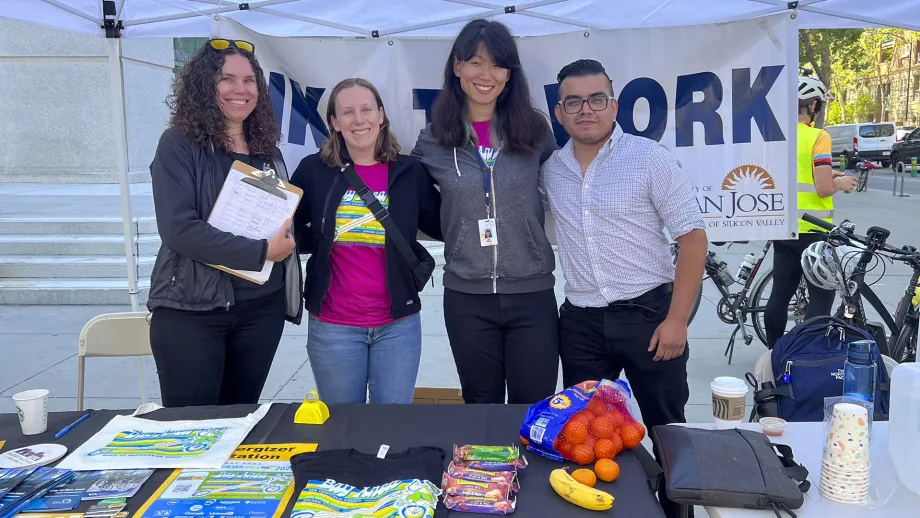 An Energizer Station in San Jose on Bike to Work Day.