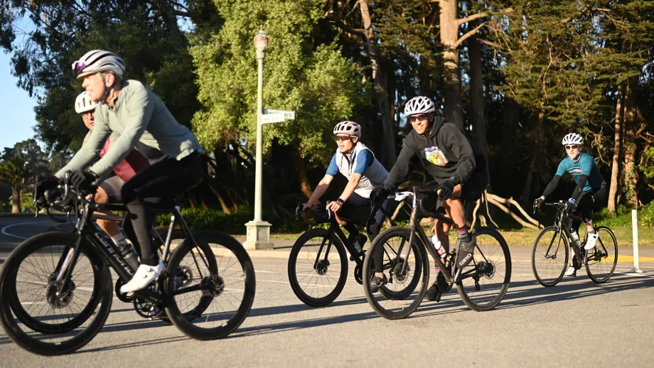 Cyclists on Bike to Work Day.
