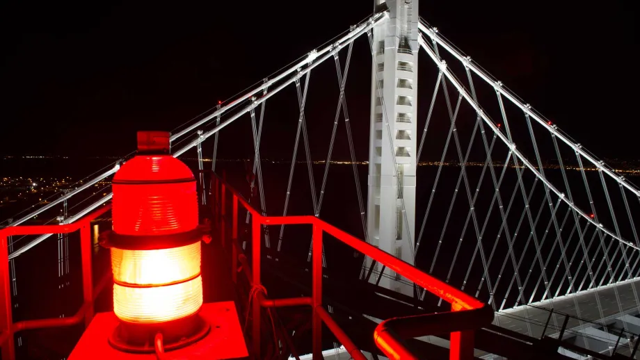During the five-day Bay Bridge closure leading up to the Labor Day grand opening of the new East Span, construction crews worked 24/7 to add the finishing touches. 