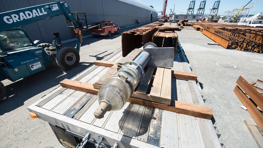 view of steel beams