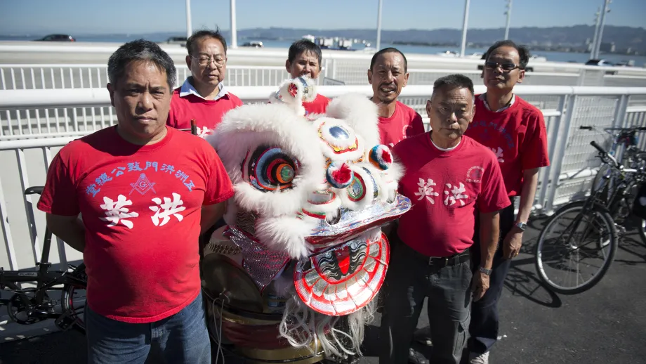 Traditional Lion dancers