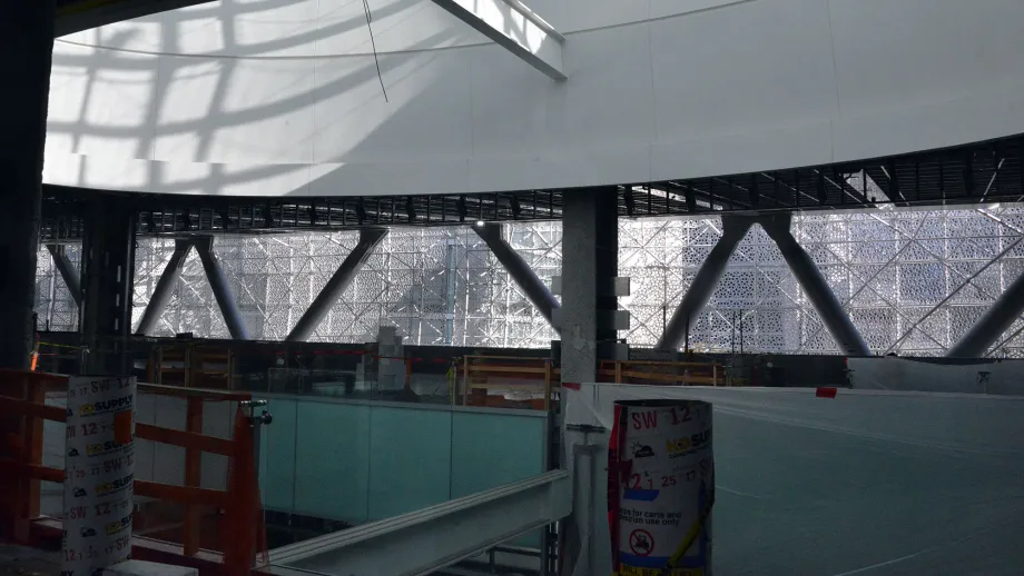 construction site at Transbay Terminal