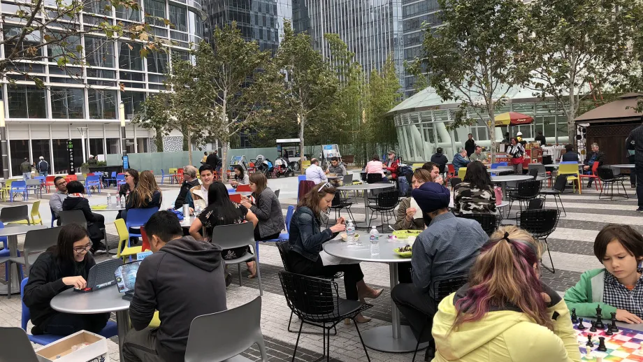 Photo of Salesforce Transit Center roof park level
