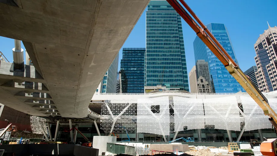 construction site at Transbay Terminal