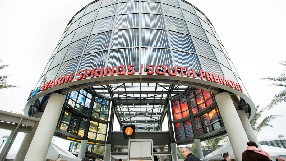outside view of warm spring station