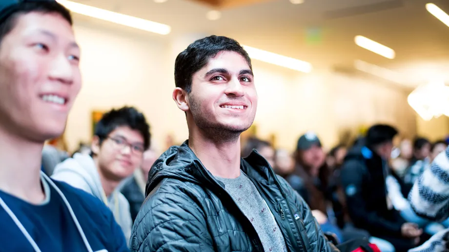 young man smiling