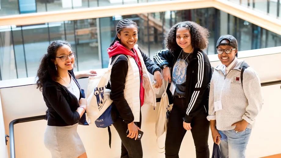 young adults posing for picture