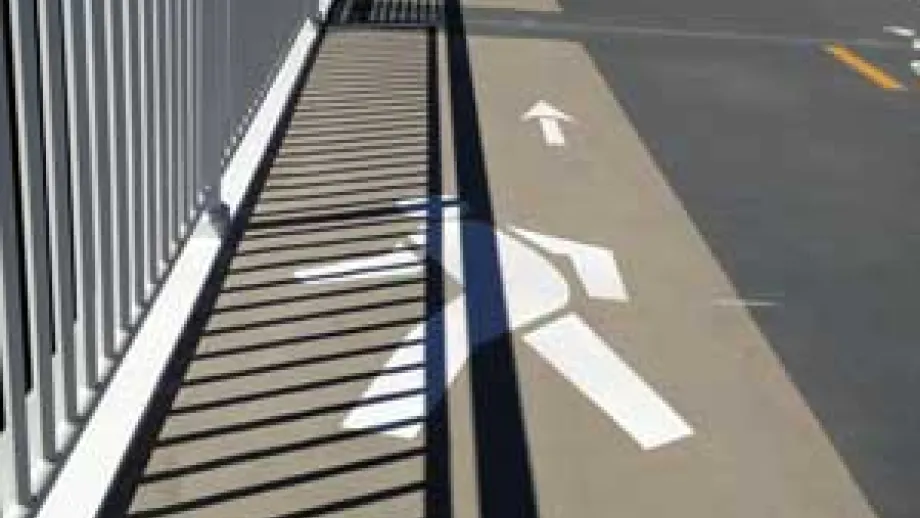 Bicycle/Pedestrian lane striping