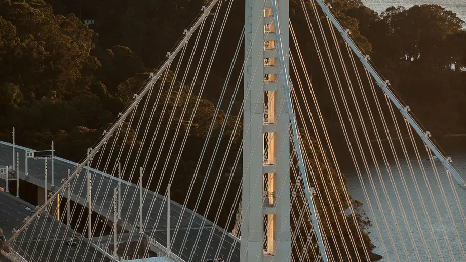 During the five-day Bay Bridge closure leading up to the Labor Day grand opening of the new East Span, construction crews worked 24/7 to add the finishing touches. 