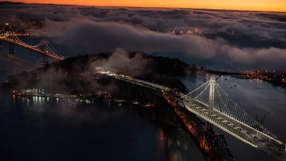 Self-Anchored Suspension portion of new SFOBB East Span 