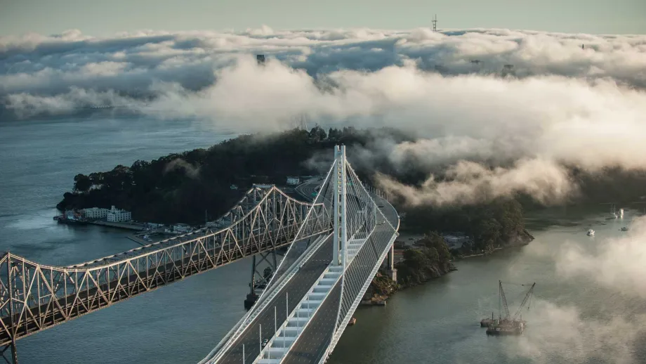 Self-Anchored Suspension portion of new SFOBB East Span 