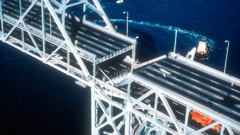 Loma Prieta fractured the upper deck of the Bay Bridge East Span.