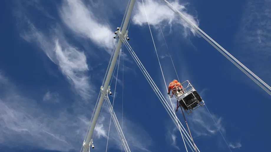 cables on the SAS portion of the new East Span of the SFOBB