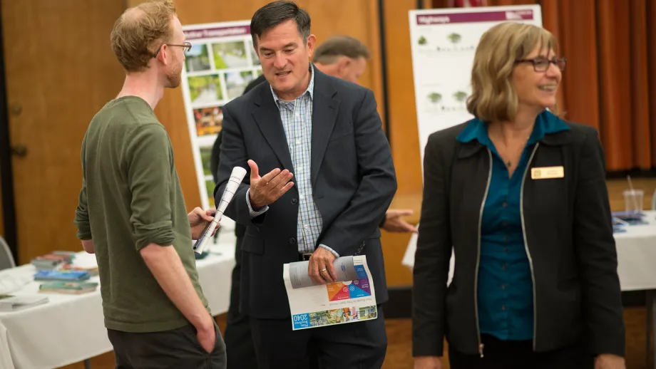 MTC Commissioner Mark Luce at Napa open house