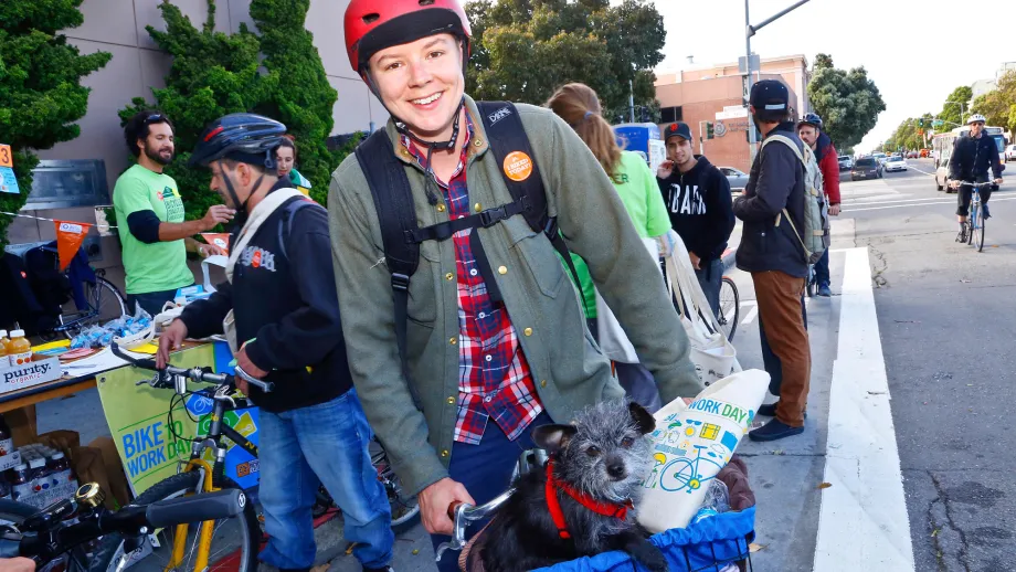 For some, it was also bike-with-your-dog day.