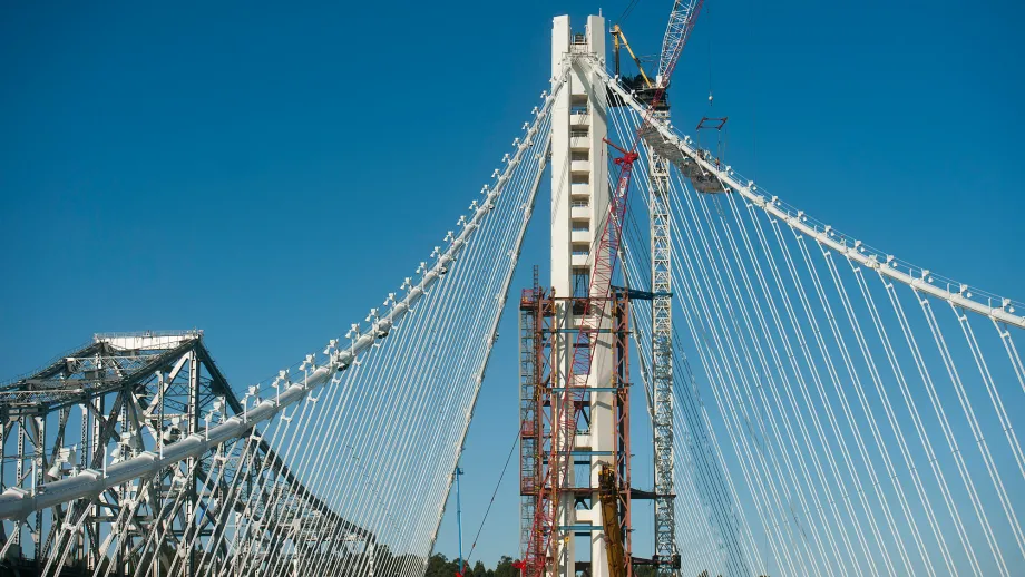 East Span catwalk removal
