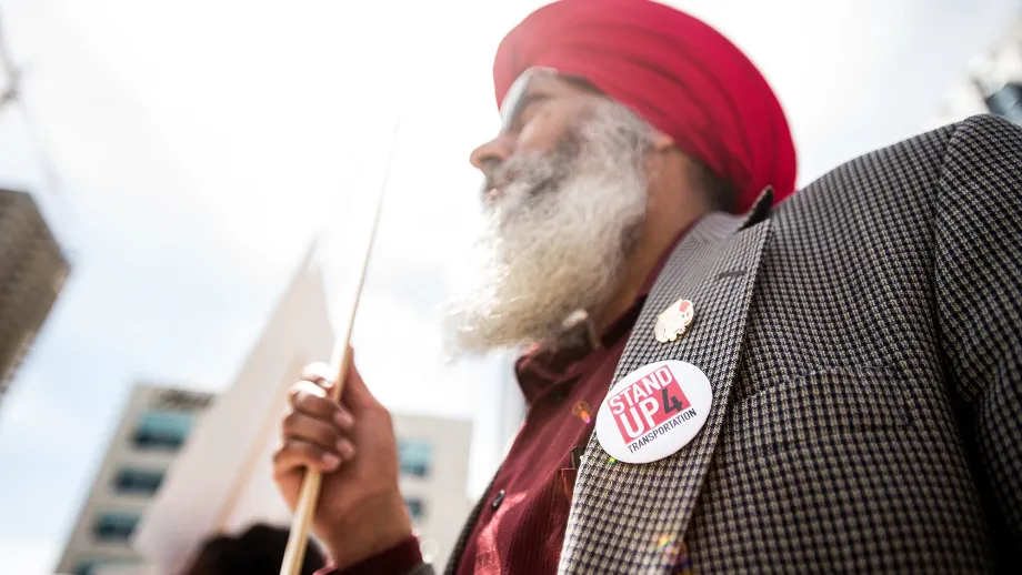 Satnam Gil, recording and financial secretary for Amalgamated Transit Union Local 265