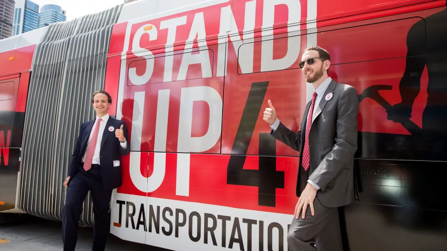 Nick Josefowitz, San Francisco representative on the BART Board of Directors (left), and San Francisco Supervisor and MTC Commssioner Scott Wiener