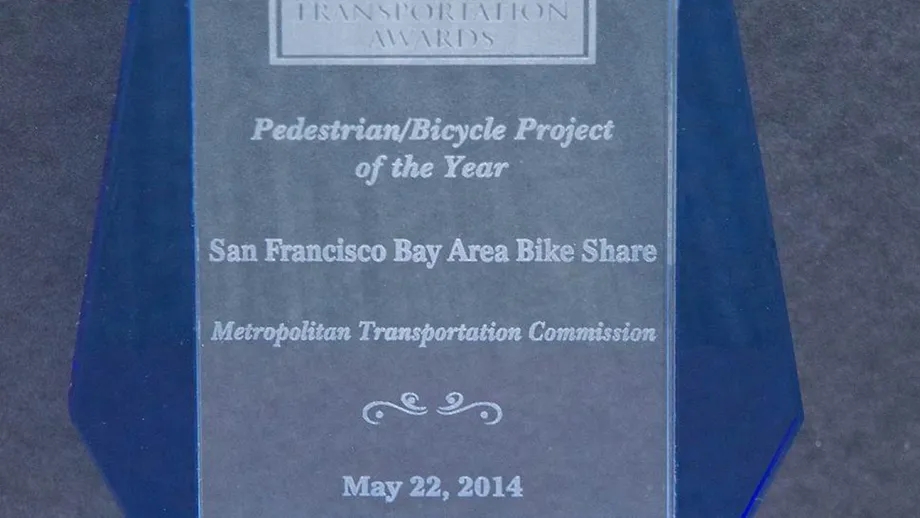 Bay Area Bike Share is one of five MTC-sponsored projects that picked up CTF awards this year. 
