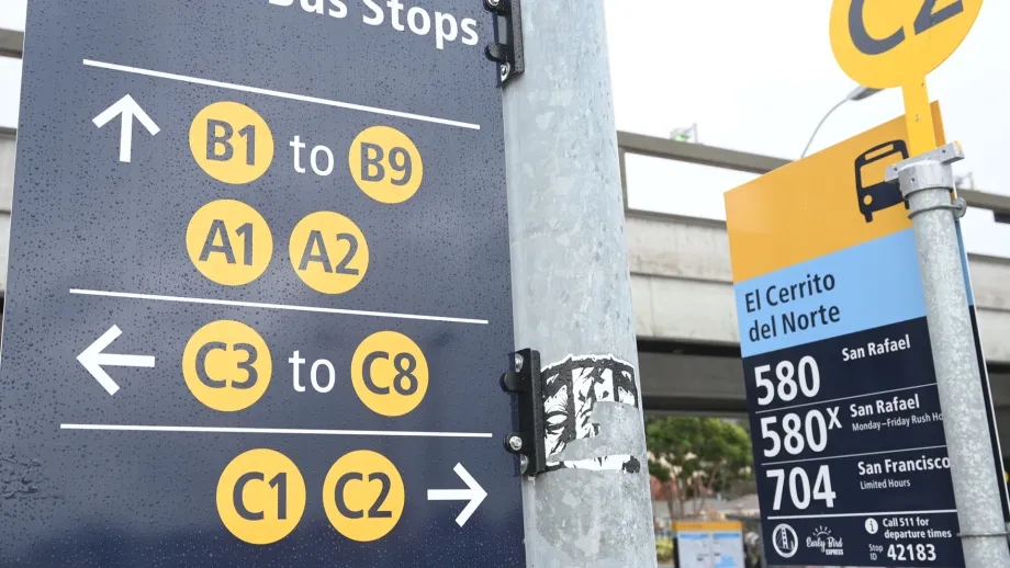 New signs to help transit riders find their bus stop.