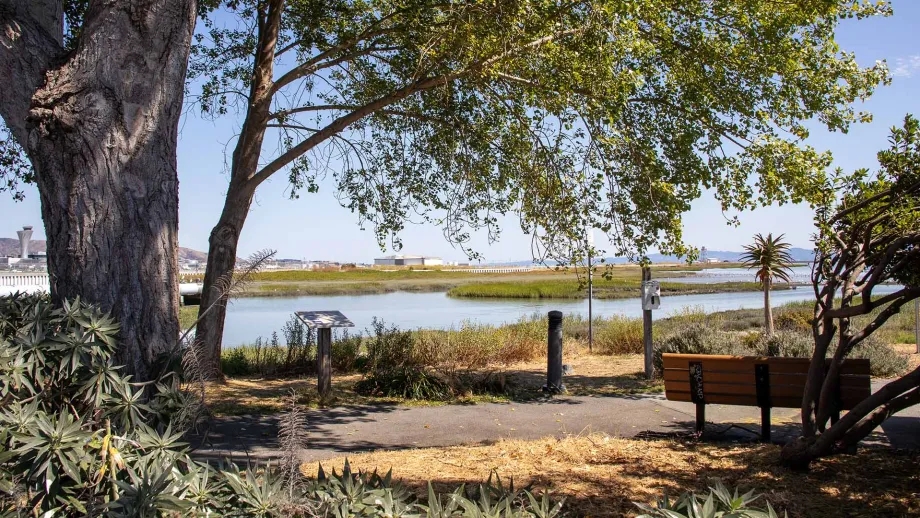 A segment of the Bay Trail near San Francisco International Airport.