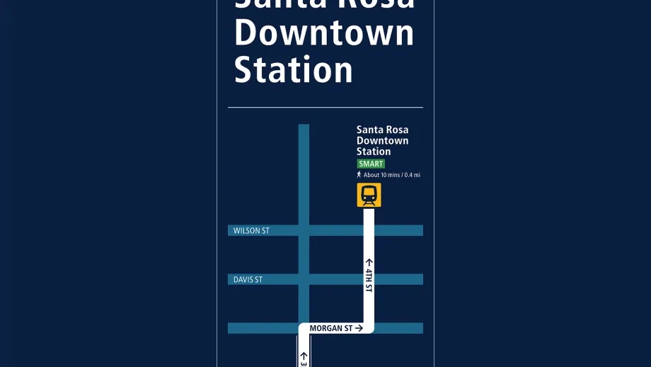 The new Pedestrian Guide sign.