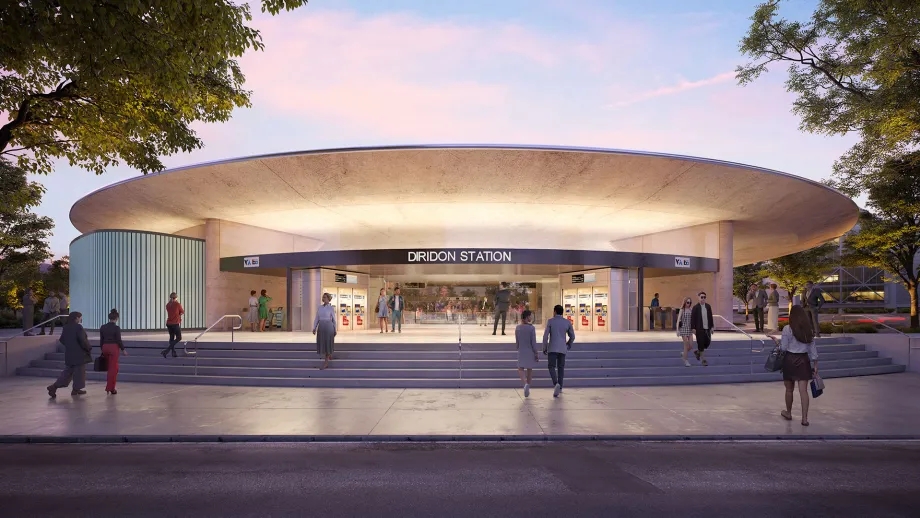 Rendering of a future Diridon Station, part of the BART to Silicon Valley Phase two project.