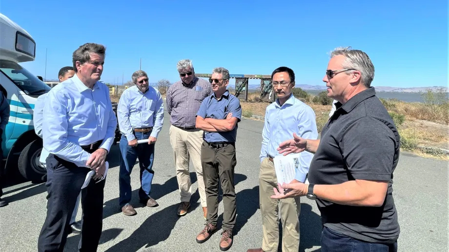 Officials touring Highway 37