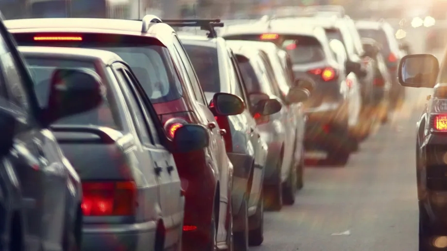 Heavy traffic congestion.