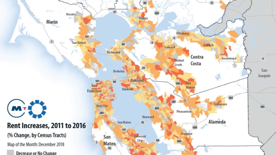 Rent Increases, 2011 to  2016