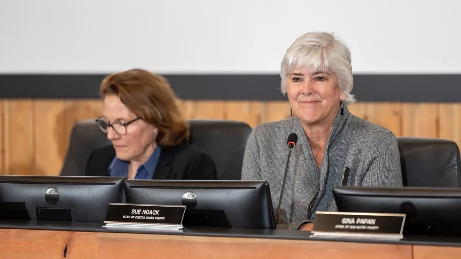 MTC Vice-Chair Stephanie Moulton-Peters and Chair Sue Noack.
