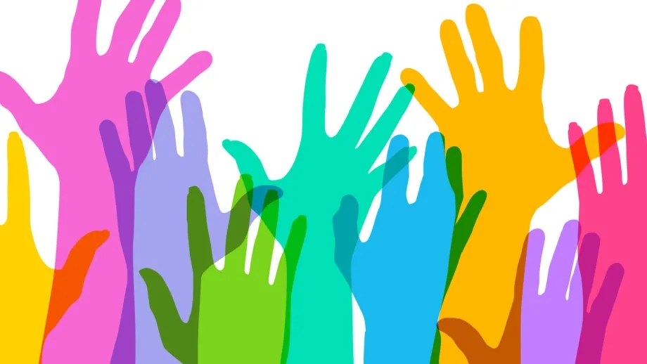 Hands of various coloration