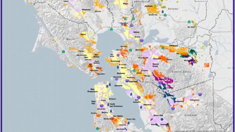 map of Daily Trips And Distance Traveled To Major Employment Centers