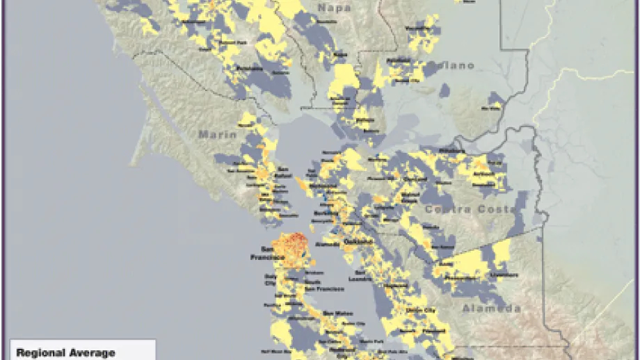 map of transportation availability index 