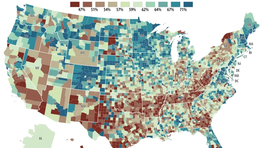 map of voter turn out